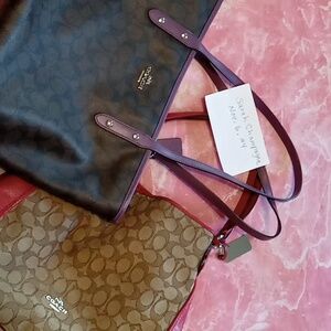 2 gently used Coach bags.